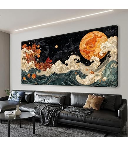 Amazon.com: 120 x 60 TOTAL - Landscape Illustration Canvas Print